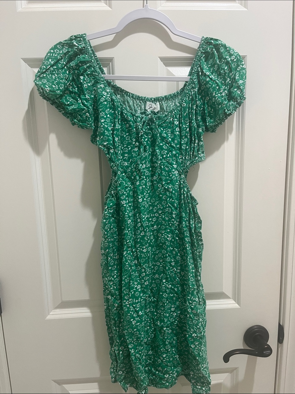 Japra Green Cut-Out Dress